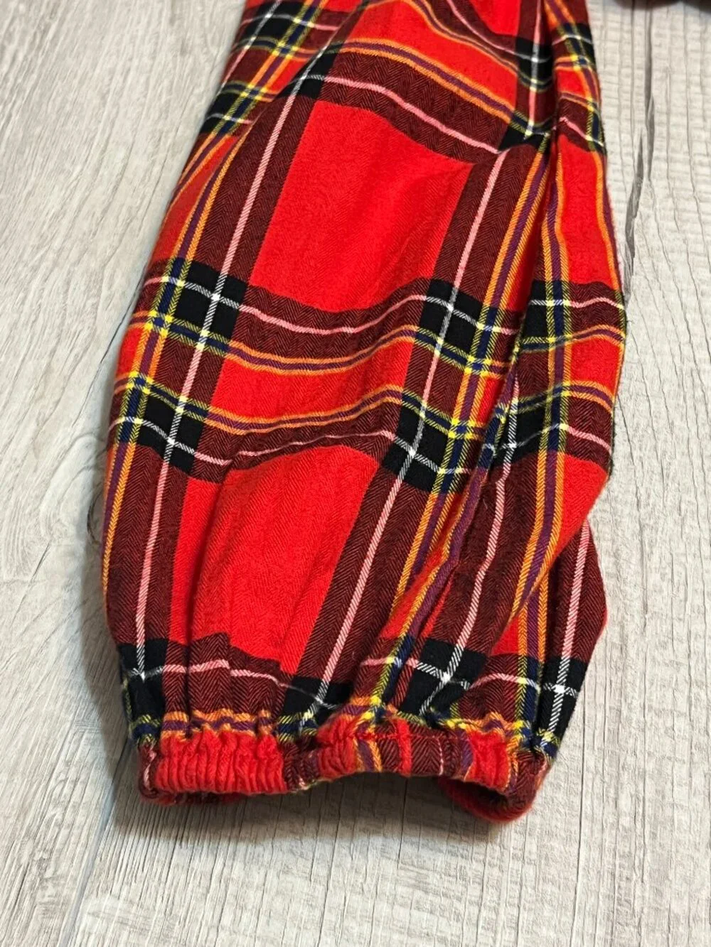 J.Crew Women's Blouse S Red Plaid Tartan Ruffle Neck Long Sleeve Cotton Holiday